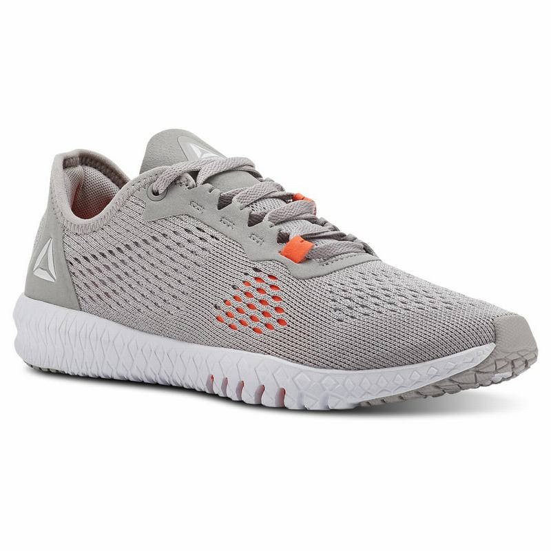 Adidasi Training Reebok Flexagon Dama Gri/Rosii/Albi Romania UV2343AI